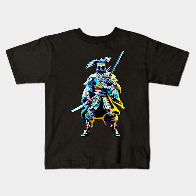 Samurai Warriors Kids T-Shirt by San Creative